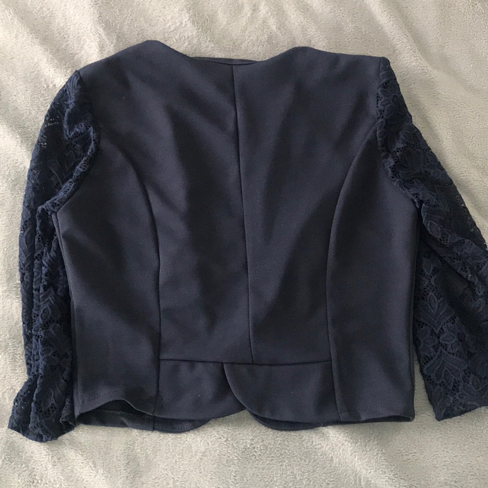 Navy Crop Jacket - Picture 4 of 5